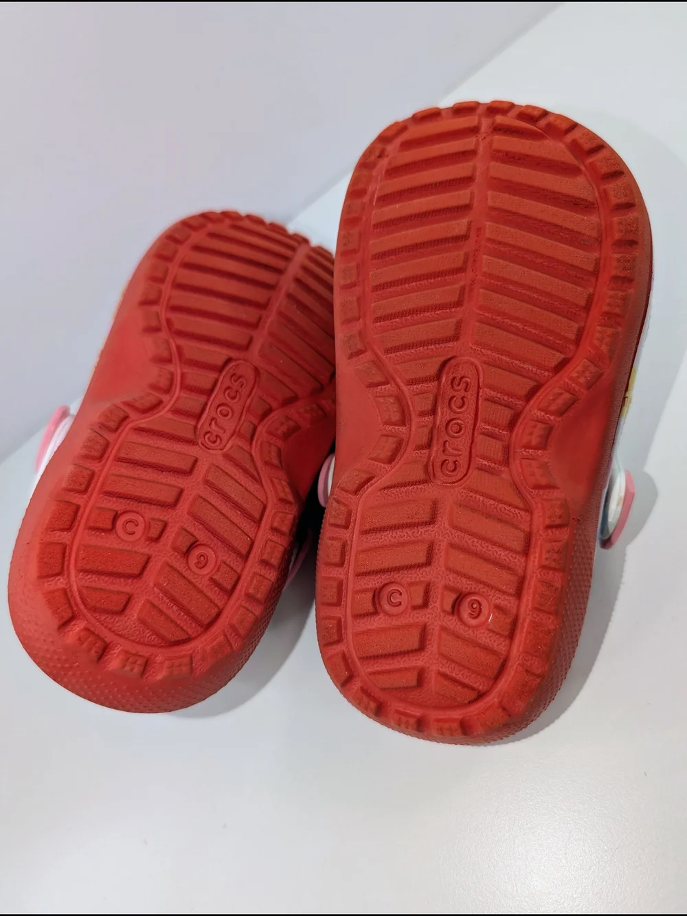 Crocs Sweethearts Clog Childs Size C9 Limited Edition Classic Lined Red White